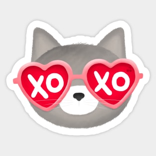 XOXO Love Cat Sticker